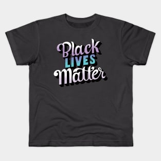 Black lives matters Typography Kids T-Shirt